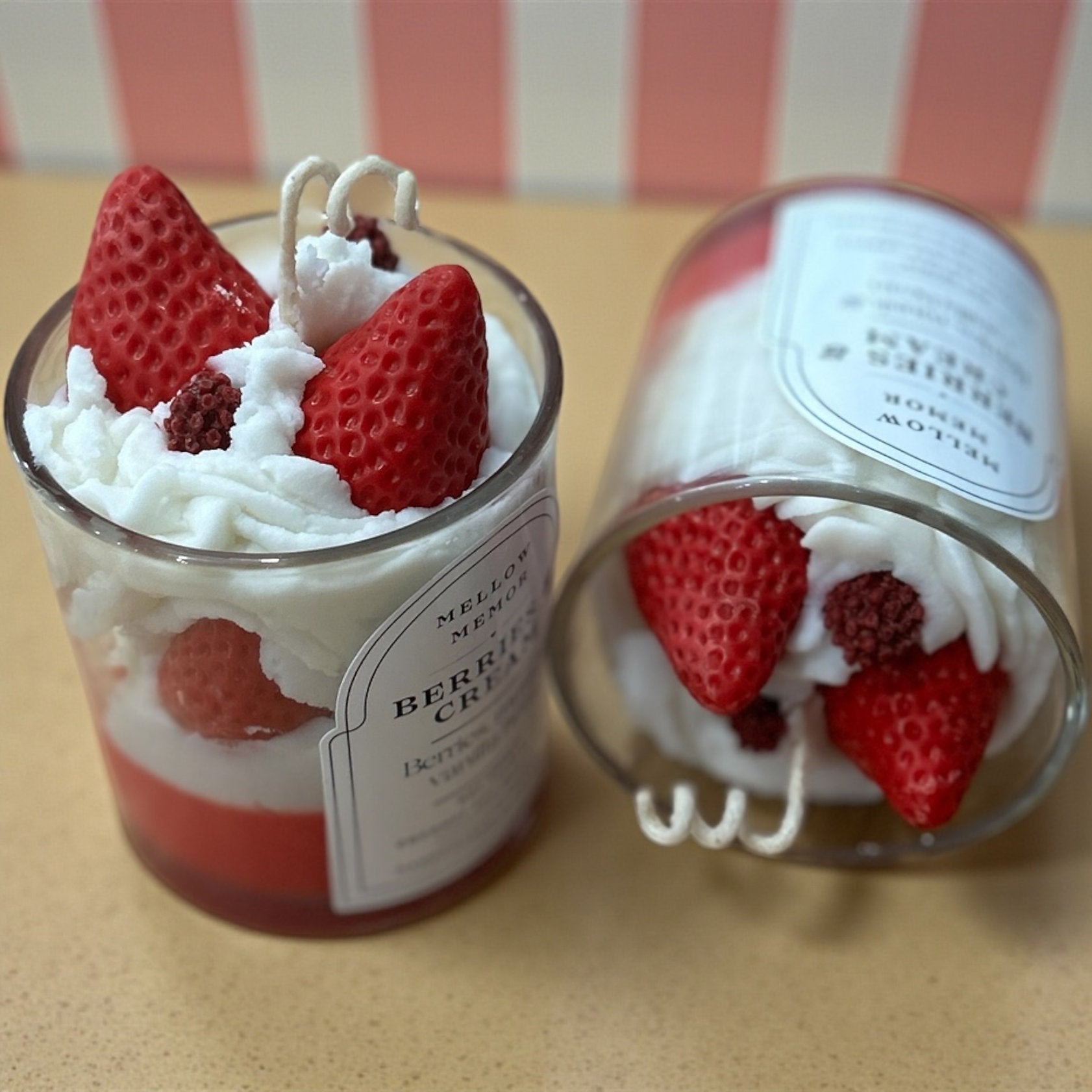 Berries & Cream - Dessert Candle